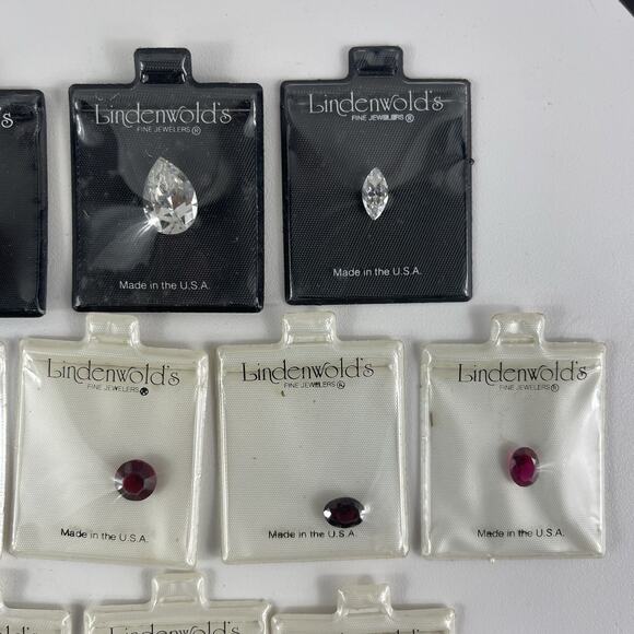Lindenwold's Fine Jewelers Loose Jewelry Making CZ Gemstone LOT Of 13 Packages - Picture 3 of 5